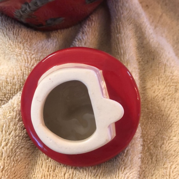 Red Dragon/Vine Teapot Collectible Blue Sky Clayworks 7”high 10” wide - Picture 6 of 7